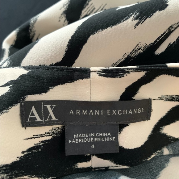 Armani Exchange Black and White Dress Size 4 - Picture 3 of 4